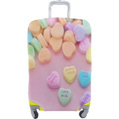 Valentine Day Heart Capsule Luggage Cover (large) by artworkshop