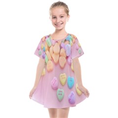 Valentine Day Heart Capsule Kids  Smock Dress by artworkshop