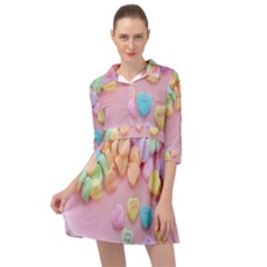 Valentine Day Heart Capsule Mini Skater Shirt Dress