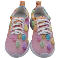 Valentine Day Heart Capsule Kids Athletic Shoes by artworkshop