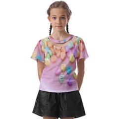 Valentine Day Heart Capsule Kids  Front Cut Tee by artworkshop