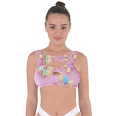 Valentine Day Heart Capsule Bandaged Up Bikini Top by artworkshop