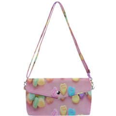 Valentine Day Heart Capsule Removable Strap Clutch Bag by artworkshop