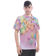 Valentine Day Heart Capsule Men s Polo Tee by artworkshop