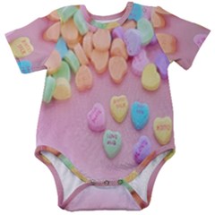 Valentine Day Heart Capsule Baby Short Sleeve Bodysuit by artworkshop