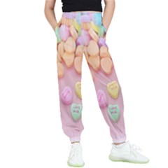 Valentine Day Heart Capsule Kids  Elastic Waist Pants by artworkshop