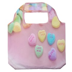 Valentine Day Heart Capsule Premium Foldable Grocery Recycle Bag by artworkshop