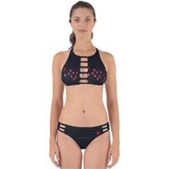 Valentine Day Heart Flower Perfectly Cut Out Bikini Set by artworkshop