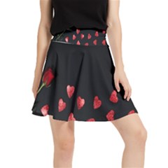 Valentine Day Heart Flower Waistband Skirt by artworkshop