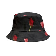 Valentine Day Heart Flower Bucket Hat by artworkshop