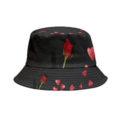 Valentine Day Heart Flower Inside Out Bucket Hat by artworkshop