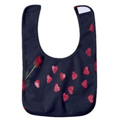 Valentine Day Heart Flower Baby Bib by artworkshop