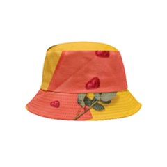 Valentine Day Heart Flower Gift Bucket Hat (kids) by artworkshop