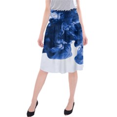 Moving Water And Ink Midi Beach Skirt by artworkshop