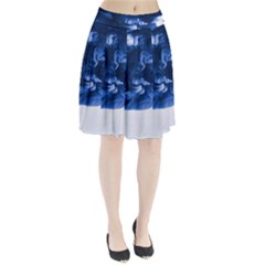 Moving Water And Ink Pleated Skirt by artworkshop