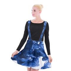 Moving Water And Ink Suspender Skater Skirt by artworkshop