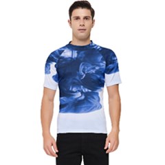 Moving Water And Ink Men s Short Sleeve Rash Guard by artworkshop