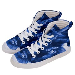 Moving Water And Ink Men s Hi-top Skate Sneakers by artworkshop