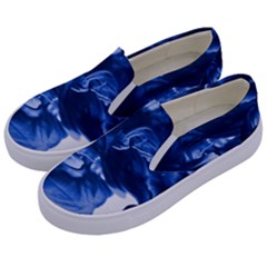 Moving Water And Ink Kids  Canvas Slip Ons by artworkshop