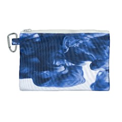 Moving Water And Ink Canvas Cosmetic Bag (large) by artworkshop