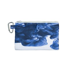 Moving Water And Ink Canvas Cosmetic Bag (small) by artworkshop