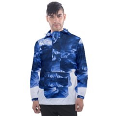 Moving Water And Ink Men s Front Pocket Pullover Windbreaker by artworkshop