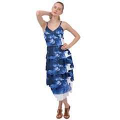 Moving Water And Ink Layered Bottom Dress by artworkshop