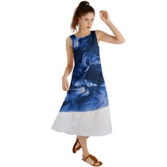 Moving Water And Ink Summer Maxi Dress by artworkshop