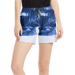 Moving Water And Ink Women s Runner Shorts by artworkshop