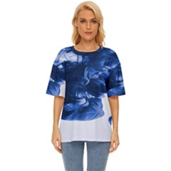 Moving Water And Ink Oversized Basic Tee by artworkshop