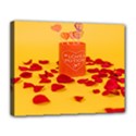 Valentine Day Heart Love Potion Canvas 14  x 11  (Stretched) View1