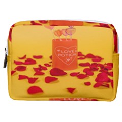 Valentine Day Heart Love Potion Make Up Pouch (medium) by artworkshop