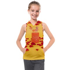 Valentine Day Heart Love Potion Kids  Sleeveless Hoodie by artworkshop