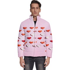 Lolly Candy  Valentine Day Men s Puffer Bubble Jacket Coat by artworkshop