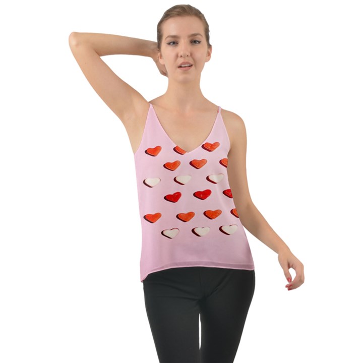 Lolly Candy  Valentine Day Chiffon Cami