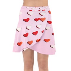 Lolly Candy  Valentine Day Wrap Front Skirt by artworkshop