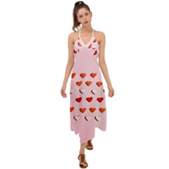 Lolly Candy  Valentine Day Halter Tie Back Dress  by artworkshop