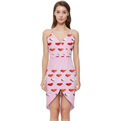 Lolly Candy  Valentine Day Wrap Frill Dress by artworkshop