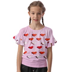 Lolly Candy  Valentine Day Kids  Cut Out Flutter Sleeves by artworkshop