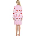 Lolly Candy  Valentine Day Long Sleeve Velour Robe View4