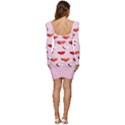 Lolly Candy  Valentine Day Women Long Sleeve Ruched Stretch Jersey Dress View4