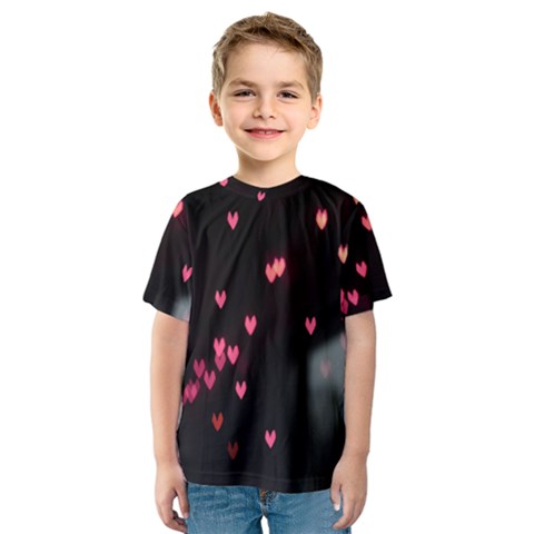 Love Valentine s Day Kids  Sport Mesh Tee by artworkshop