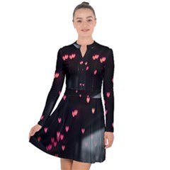 Love Valentine s Day Long Sleeve Panel Dress by artworkshop