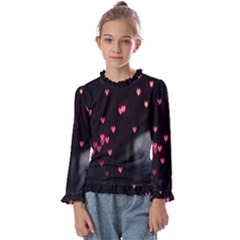 Love Valentine s Day Kids  Frill Detail Tee