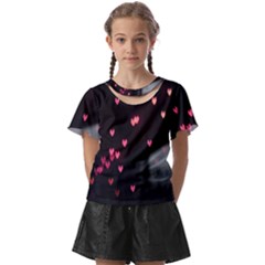 Love Valentine s Day Kids  Front Cut Tee by artworkshop