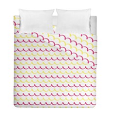 Pattern Waves Duvet Cover Double Side (full/ Double Size) by artworkshop