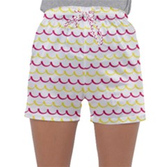 Pattern Waves Sleepwear Shorts