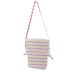 Pattern Waves Folding Shoulder Bag by artworkshop