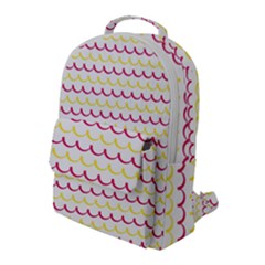 Pattern Waves Flap Pocket Backpack (large) by artworkshop