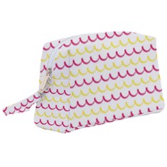 Pattern Waves Wristlet Pouch Bag (large) by artworkshop